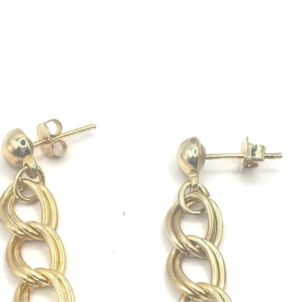 Elegant Gold and Black Dangle Earrings